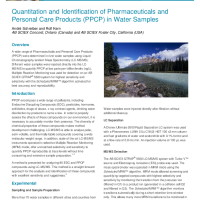 Quantitation and Identification of Pharmaceuticals and Personal Care Products (PPCP) in Water Samples