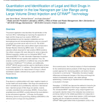 Quantitation and Identification of Legal and Illicit Drugs in Wastewater
