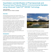 Quantitation and Identification of Pharmaceuticals and Personal Care Products (PPCP) in Environmental Samples using HRMS