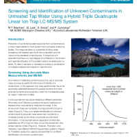 Screening and Identification of Unknown Contaminants in Untreated TapWater