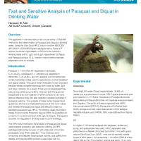 Fast and Sensitive Analysis of Paraquat and Diquat in Drinking Water