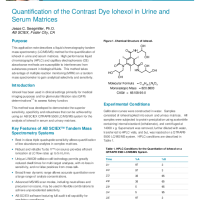Quantification of the Contrast Dye Iohexol in Urine and Serum Matrices