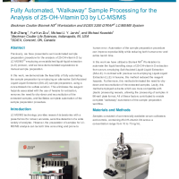 Fully Automated Sample Processing for the Analysis of 25-OH-Vitamin D3