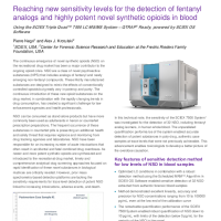 New sensitivity levels for the detection of fentanyl analogs and novel synthetic opioids in blood