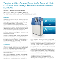 Targeted and Non-Targeted Screening for Drugs with High Confidence based on High Resolution and Accurate Mass