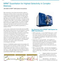 MRM3 Quantitation for Highest Selectivity