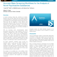 Accurate Mass Screening Workflows for the Analysis of Novel Psychoactive Substances