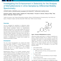 Investigating the Enhancement in Selectivity for the Analysis of Methyldienolone in Urine Samples by Differential Mobility Spectrometry