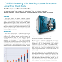 LCMS Screening of 64 New Psychoactive Substances Using Dried Blood Spots