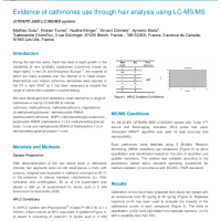 Evidence of cathinones use through hair analysis using LCMS