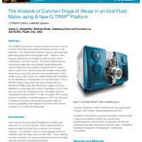 The Analysis of Common Drugs of Abuse in an Oral Fluid Matrix using A QTRAP Platform