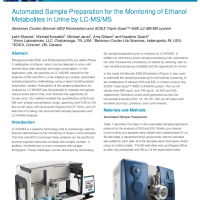 Automated Sample Preparation for the Monitoring of Ethanol Metabolites in Urine