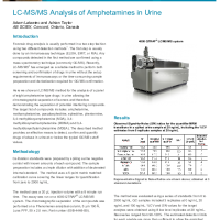 LC-MS:MS Analysis of Amphetamines in Urine