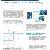 Innovative SCIEX Analytical Tools for the Rapid Identification of Drugs of Abuse in Forensic Samples
