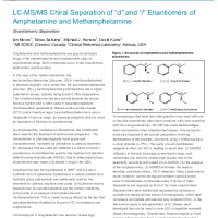 LCMS Chiral Separation of “d” and “l” Enantiomers of Amphetamine and Methamphetamine