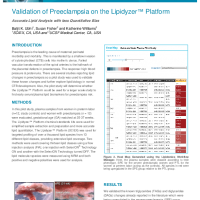 Validation of Preeclampsia on the Lipidyzer Platform