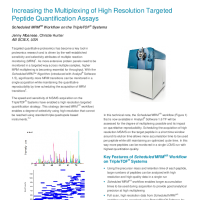 Increasing the Multiplexing of High Resolution Targeted Peptide Quantification Assays