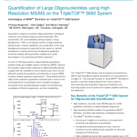 Quantification of Large Oligonucleotides using High Resolution MS:MS