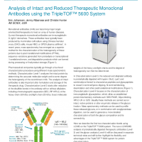 Analysis of Intact and Reduced Therapeutic Monoclonal Antibodies