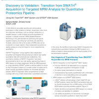 Discovery to Validation - From SWATH Acquisition to Targeted MRM Analysis