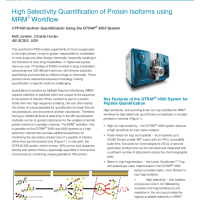 High Selectivity Quantification of Protein Isoforms using MRM3 Workflow