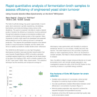 Rapid quantitative analysis of fermentation broth samples to assess efficiency of engineered yeast strain turnover