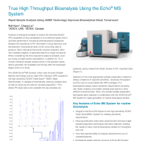 True High Throughput Bioanalysis