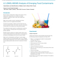 Quantitation and Identification of Maleic Acid in Starch-Rich Foods