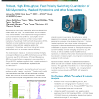 Robust, High-Throughput, Fast Polarity Switching Quantitation of 530 Mycotoxins, Masked Mycotoxins and other Metabolites
