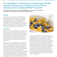 The Quantitation of Mycotoxins in Cereals Using a Simple Sample Extraction and LCMS with Fast Polarity Switching and the Scheduled MRM Algorithm