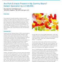 Are Pork Extracts Present in My Gummy Bears? Gelatin Speciation by LCMS