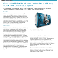 Quantitation Method for Nitrofuran Metabolites in Milk