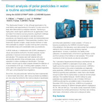 Direct analysis of polar pesticides in water with a routine accredited method